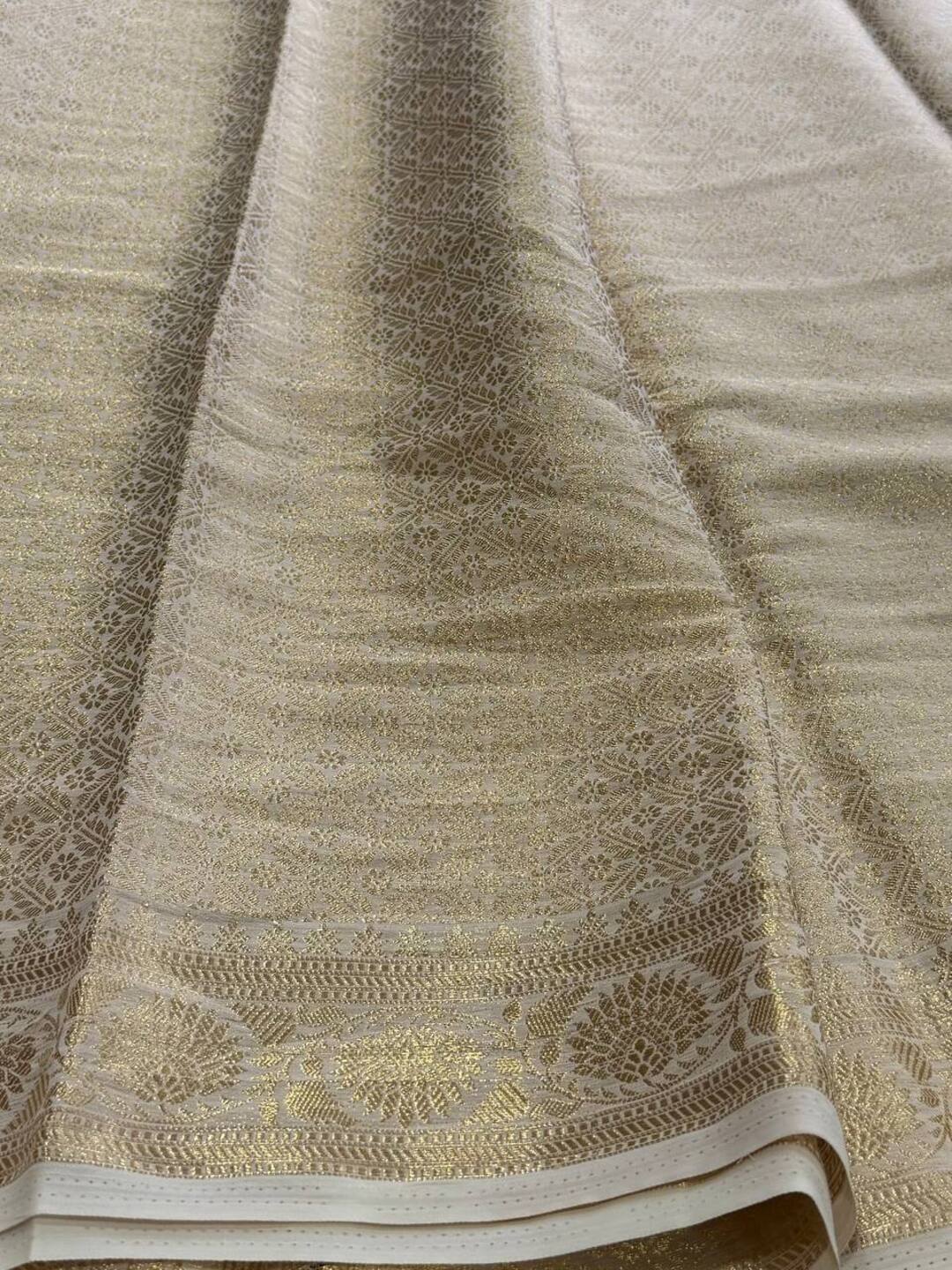 Lavender Purple Chiffon Silk Saree