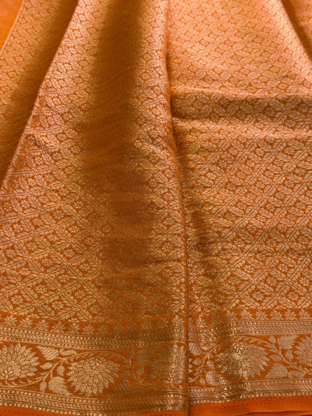 Pastel Green Chiffon Silk Saree