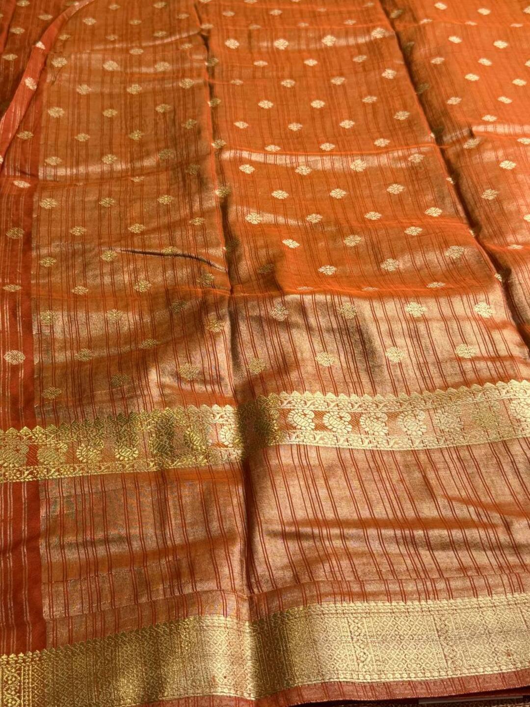 Maroon Semi Mysore Chiffon Silk Saree