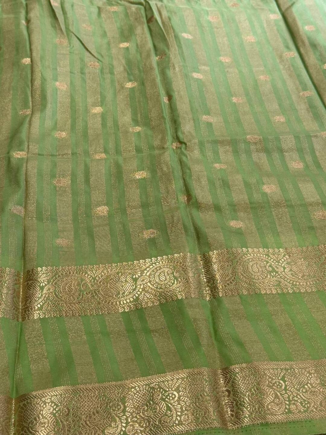 Plum Purple Semi Mysore Chiffon Silk Saree