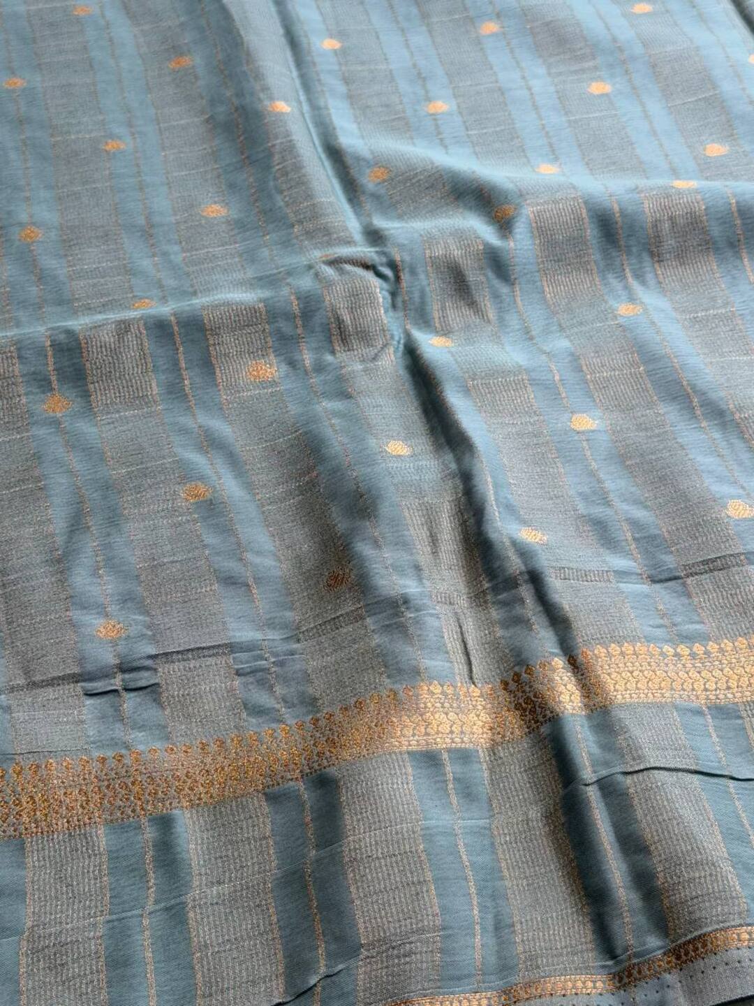 Royal Purple Semi Mysore Chiffon Saree