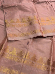 Pastel Pink Valanar Pattu Cotton Saree