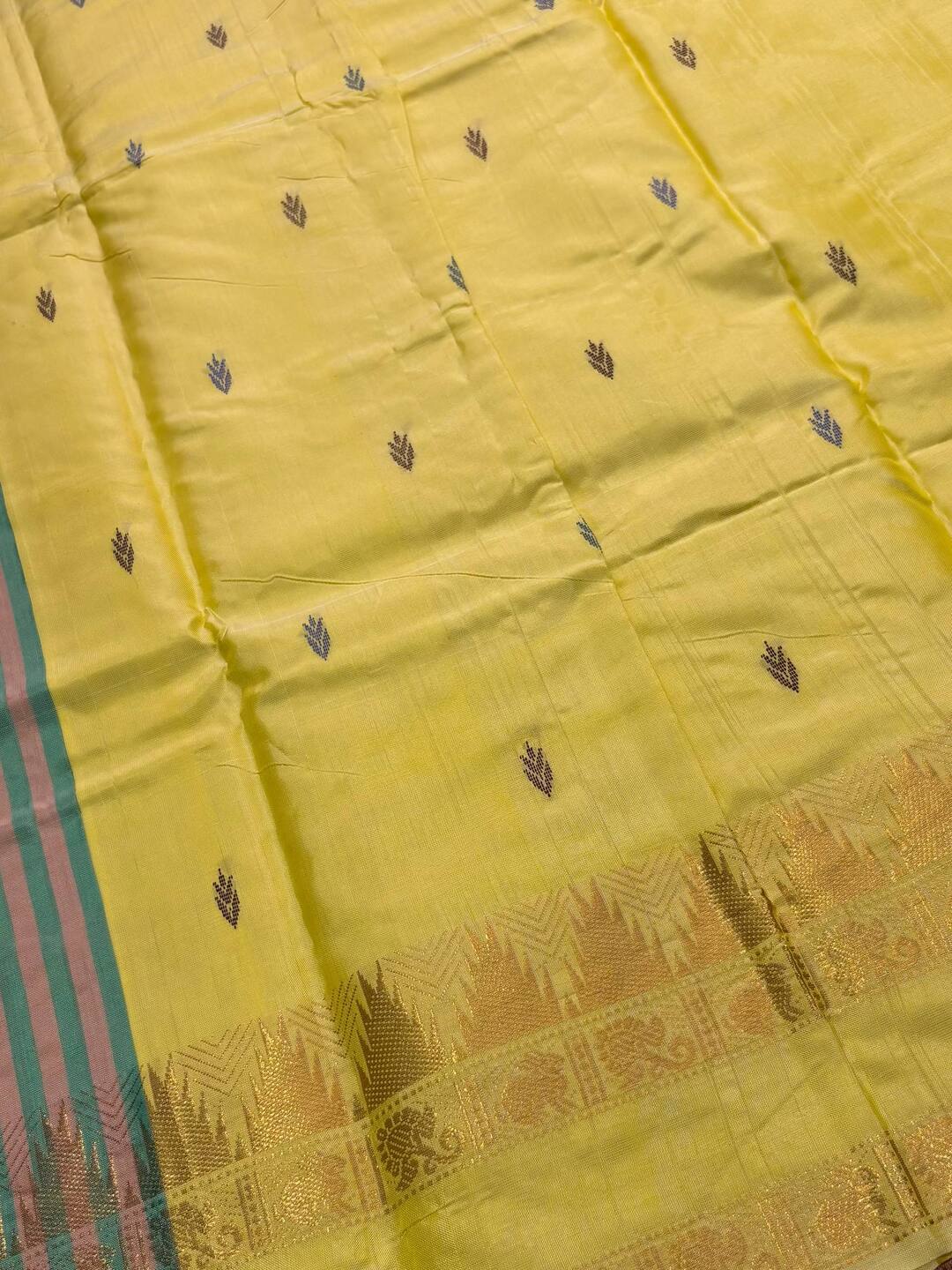 Pastel Pink Valanar Pattu Cotton Saree