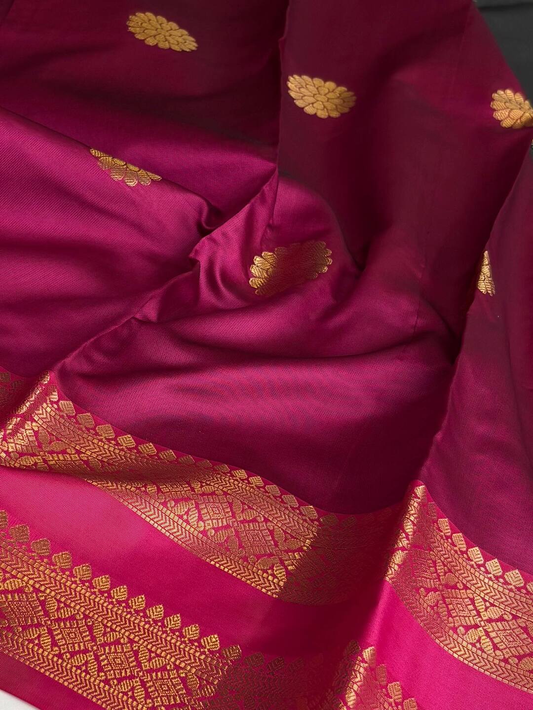 Grey Cotton Silk Saree