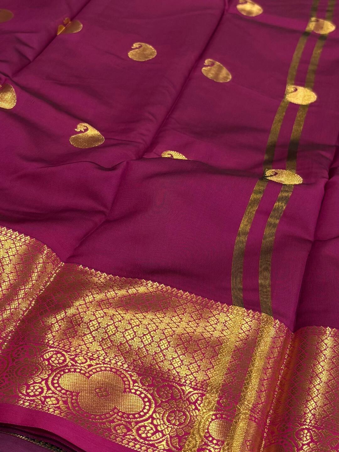 Teal Green Cotton Silk Saree