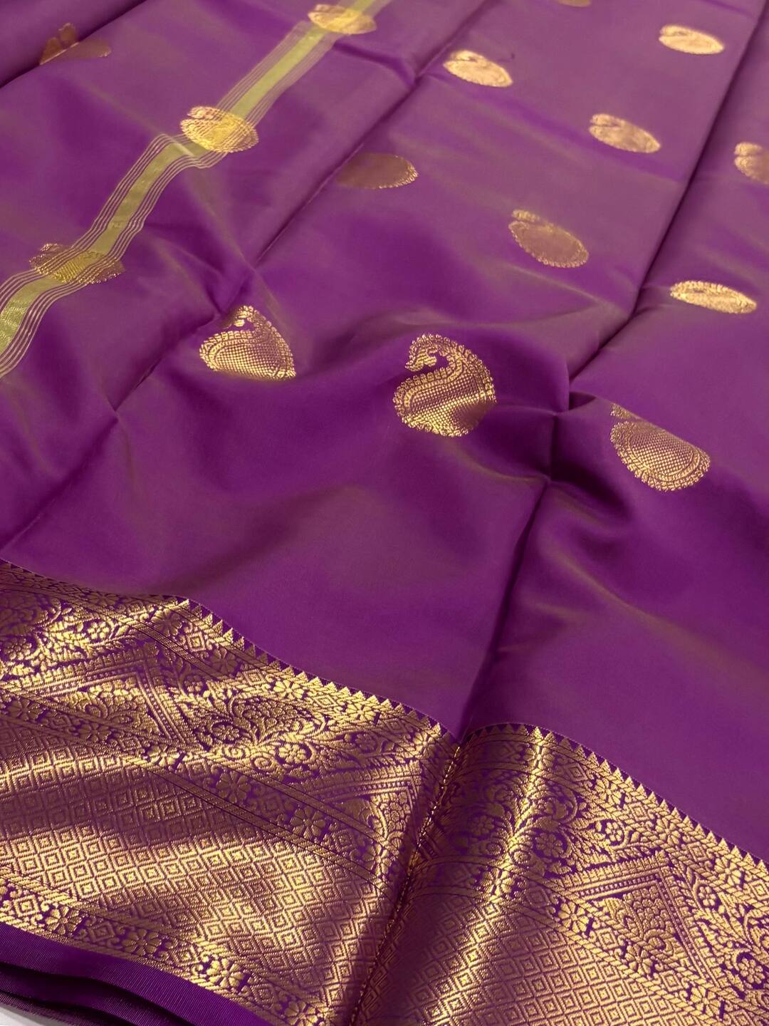 Mint Green Cotton Silk Saree