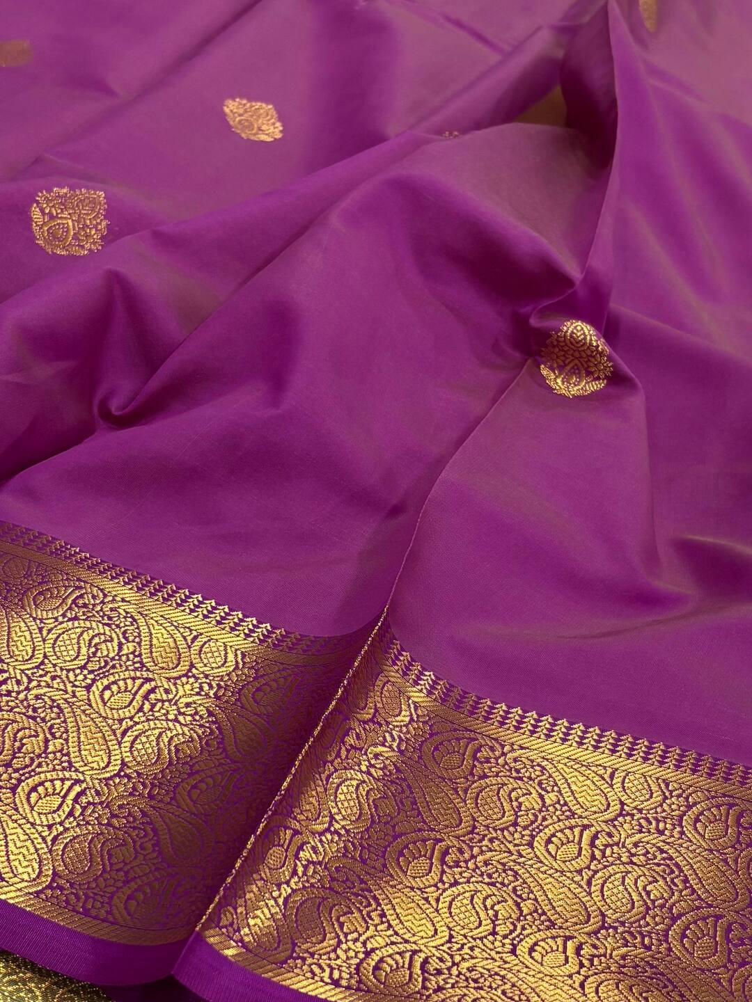 Pastel Green Cotton Silk Saree