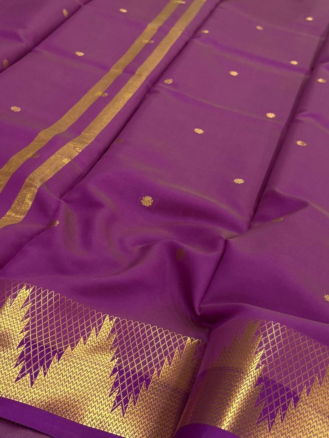 Olive Yellow Cotton Silk Saree