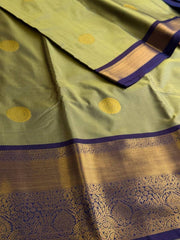 Sage Green Cotton Silk Saree