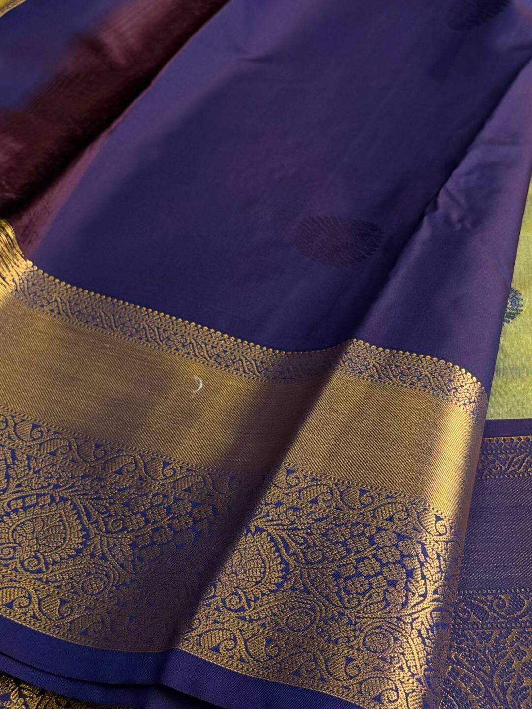 Sage Green Cotton Silk Saree