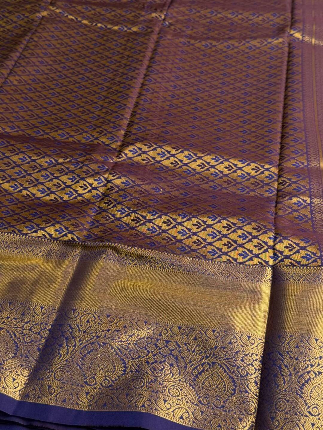 Peacock Green Cotton Silk Saree