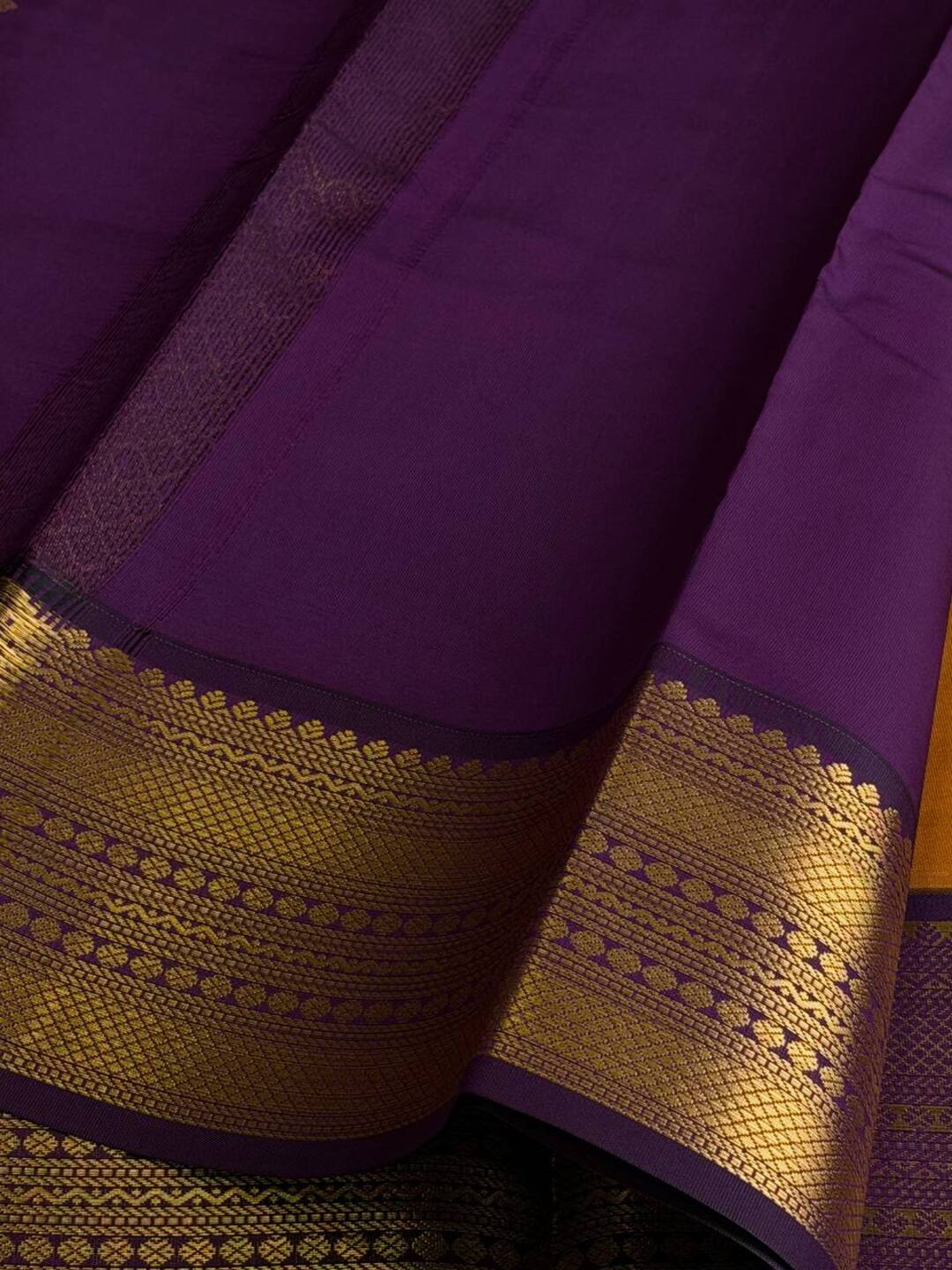 Burnt Orange Cotton Silk Saree