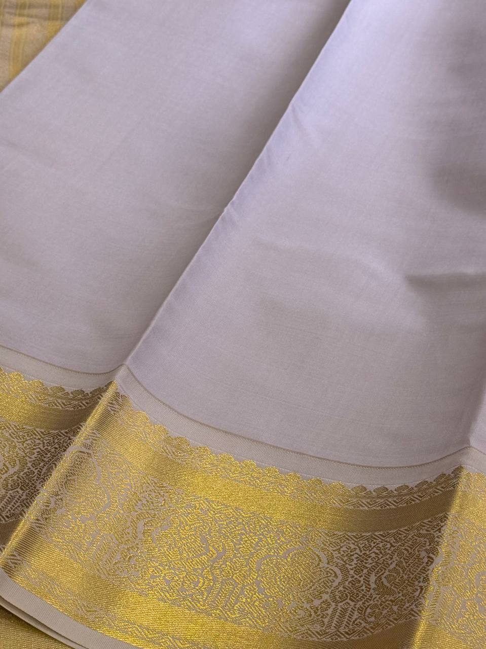 Salmon Orange Cotton Silk Saree