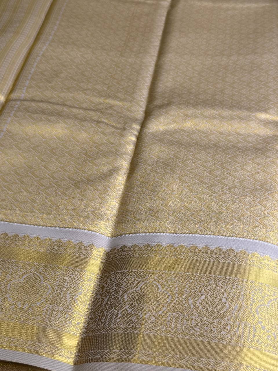Salmon Orange Cotton Silk Saree