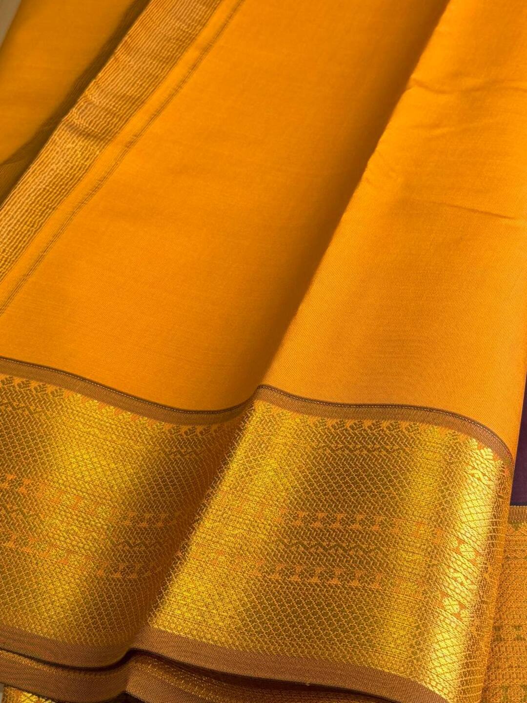 Cherry Red Cotton Silk Saree