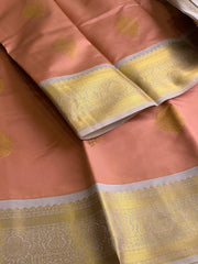 Mauve Pink Cotton Silk Saree