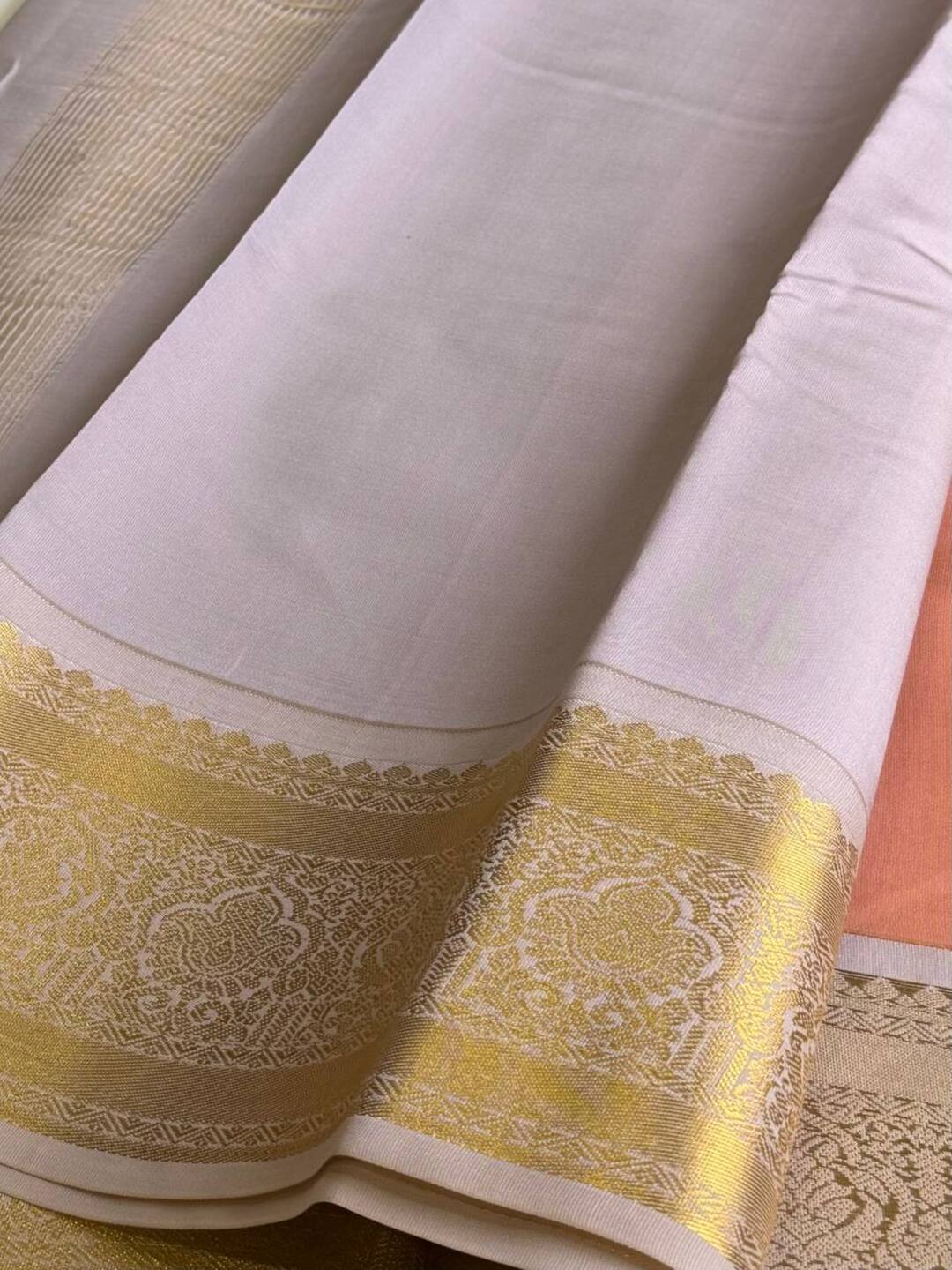 Mauve Pink Cotton Silk Saree