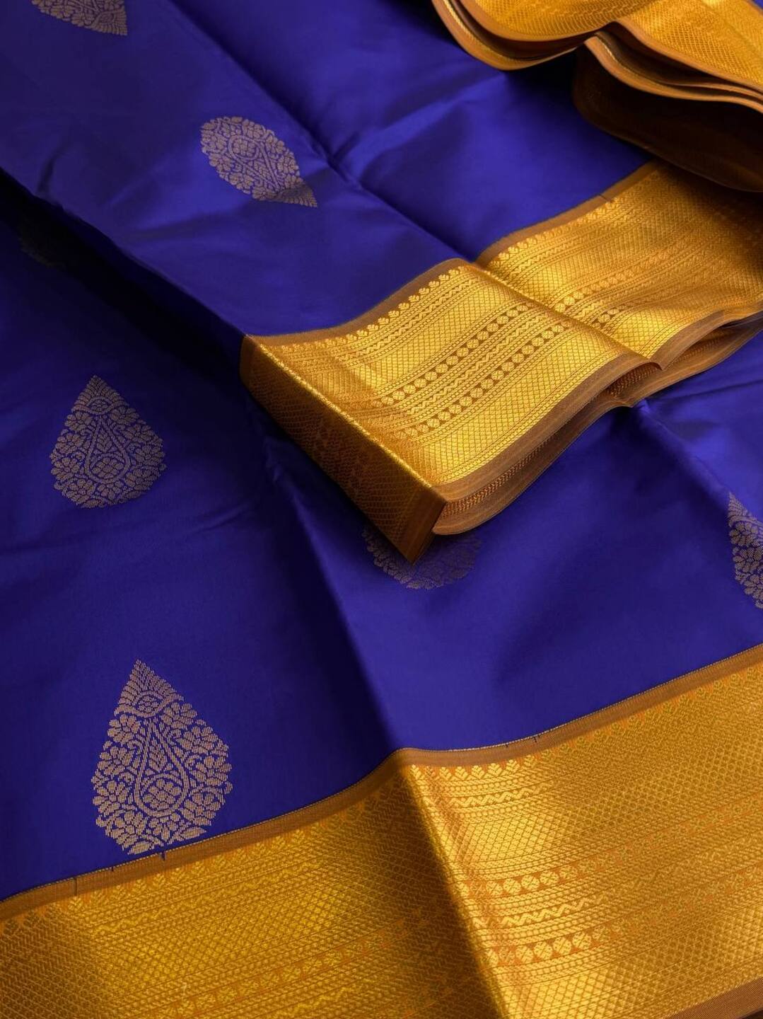 Violet Purple Cotton Silk Saree
