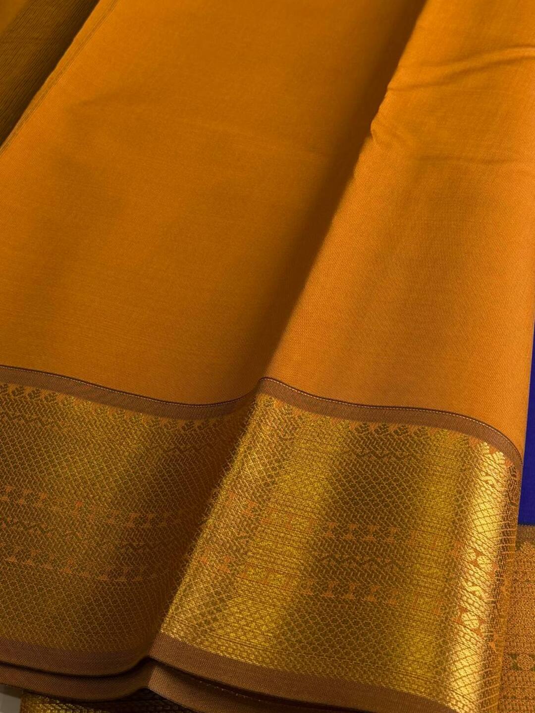Violet Purple Cotton Silk Saree