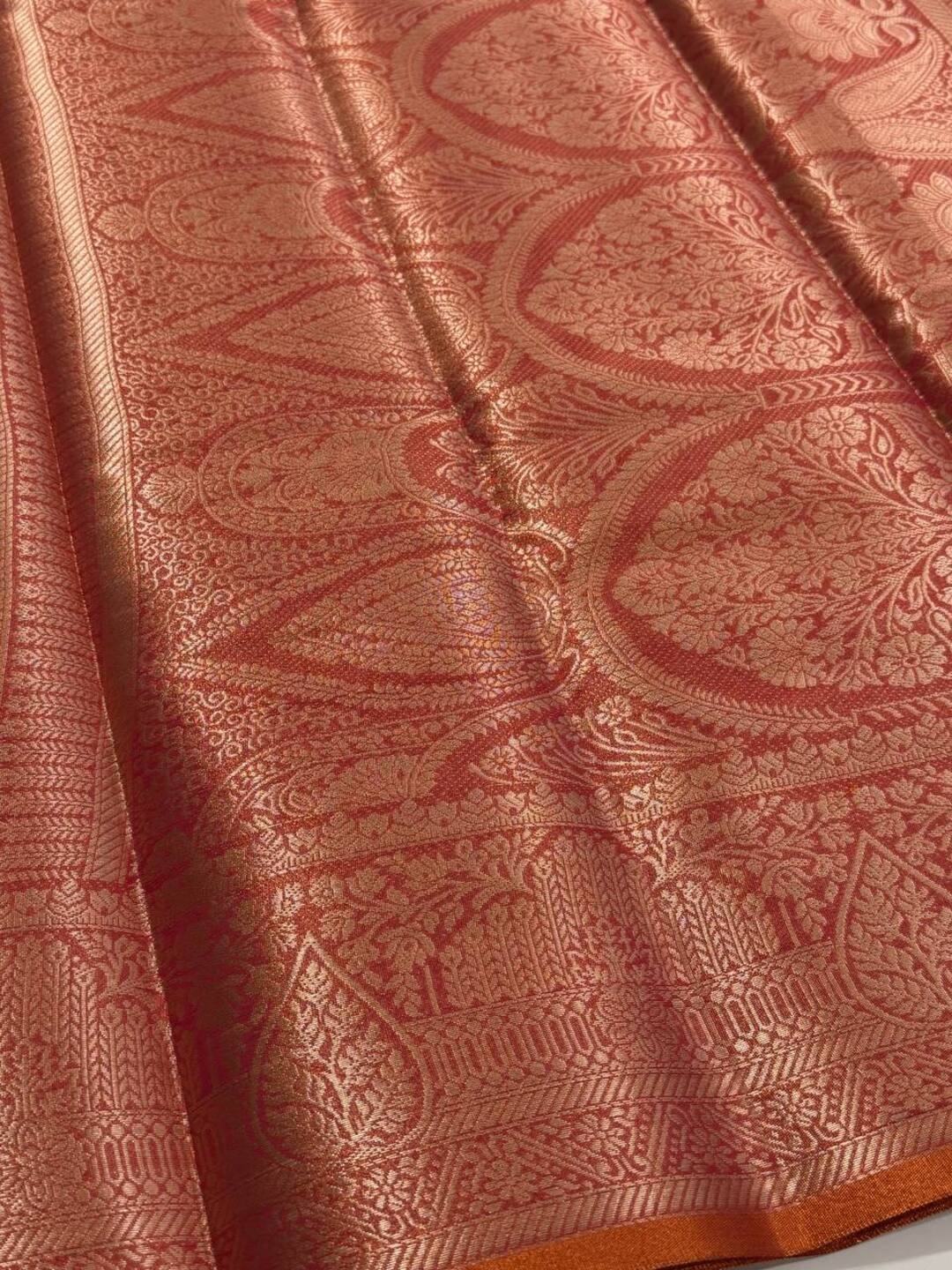 Dual Tone Pink Banaras Tissue Silk Saree