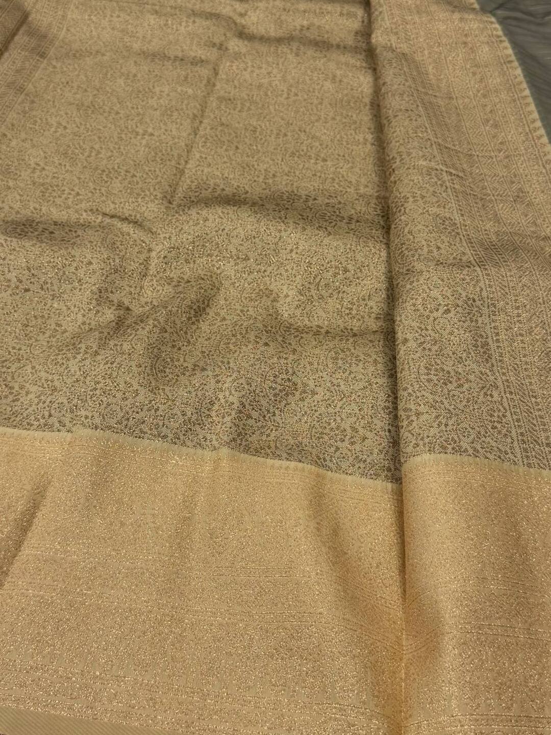 Olive Yellow Checked Cotton Silk Saree