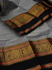 Grey Chettinad Cotton Saree