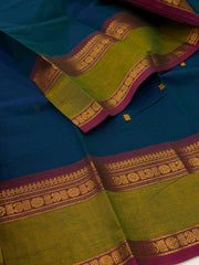Blue Chettinad Cotton Saree