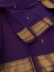 Dual Tone Purple Chettinad Cotton Saree