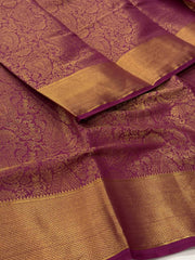 Purple Chiffon Saree