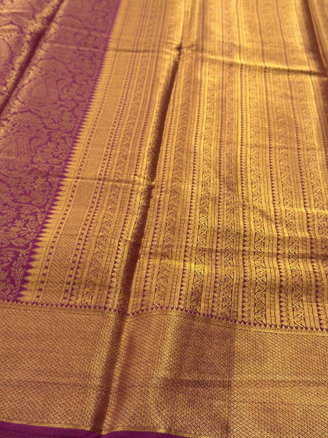 Purple Chiffon Saree
