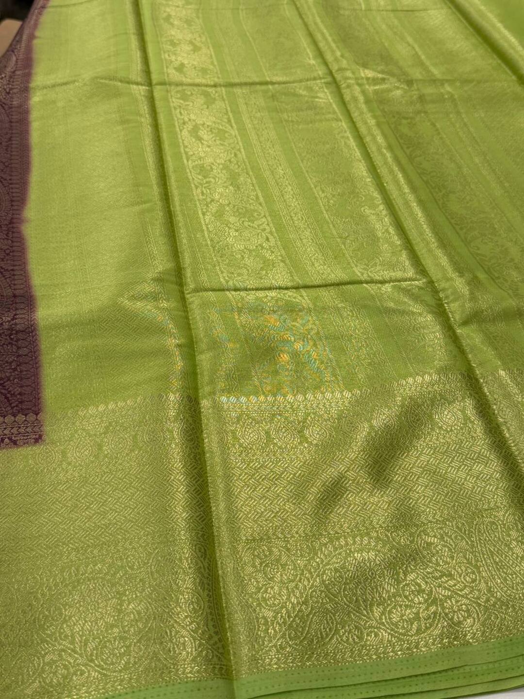 Burgundy Chiffon Saree