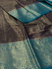 Midnight Blue Chiffon Saree