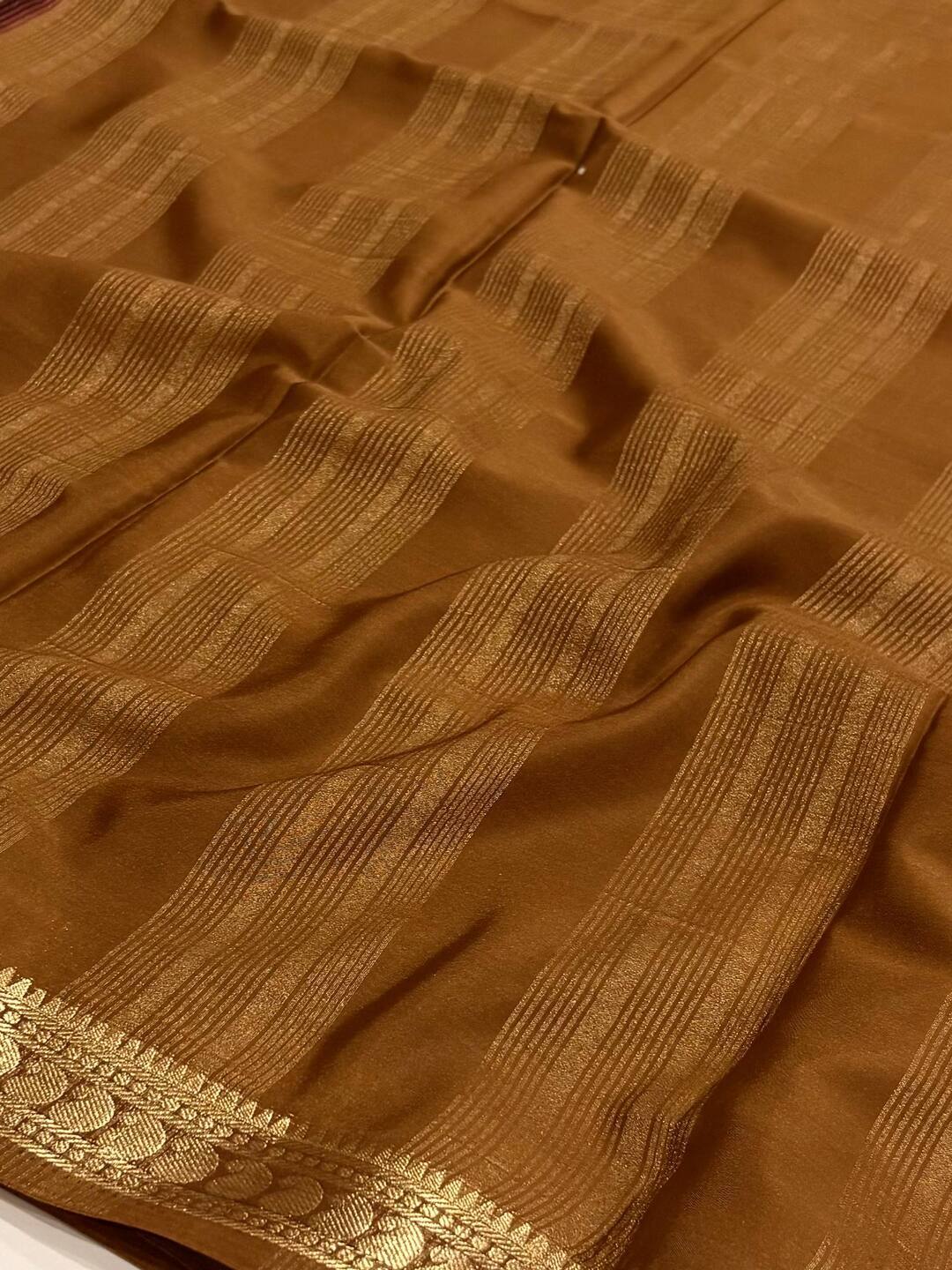 Maroon Semi Mysore Silk Saree