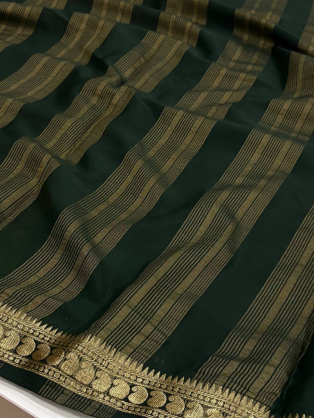 Mustard Yellow Semi Mysore Silk Saree