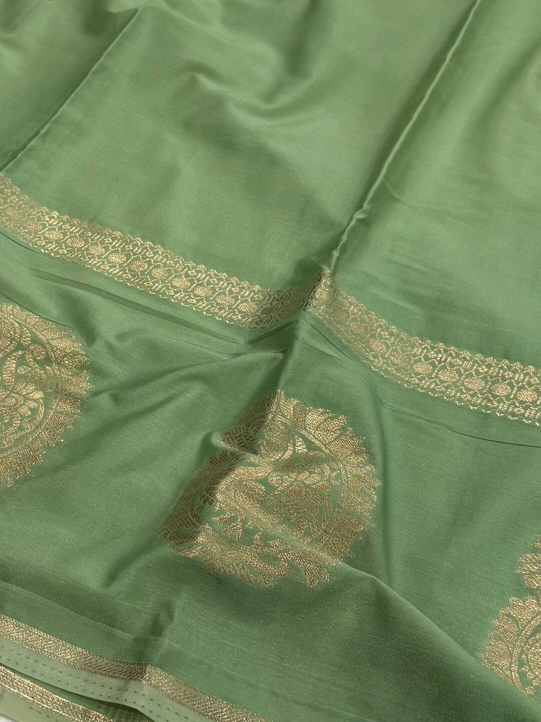 Deep Purple Semi Mysore Chiffon Saree