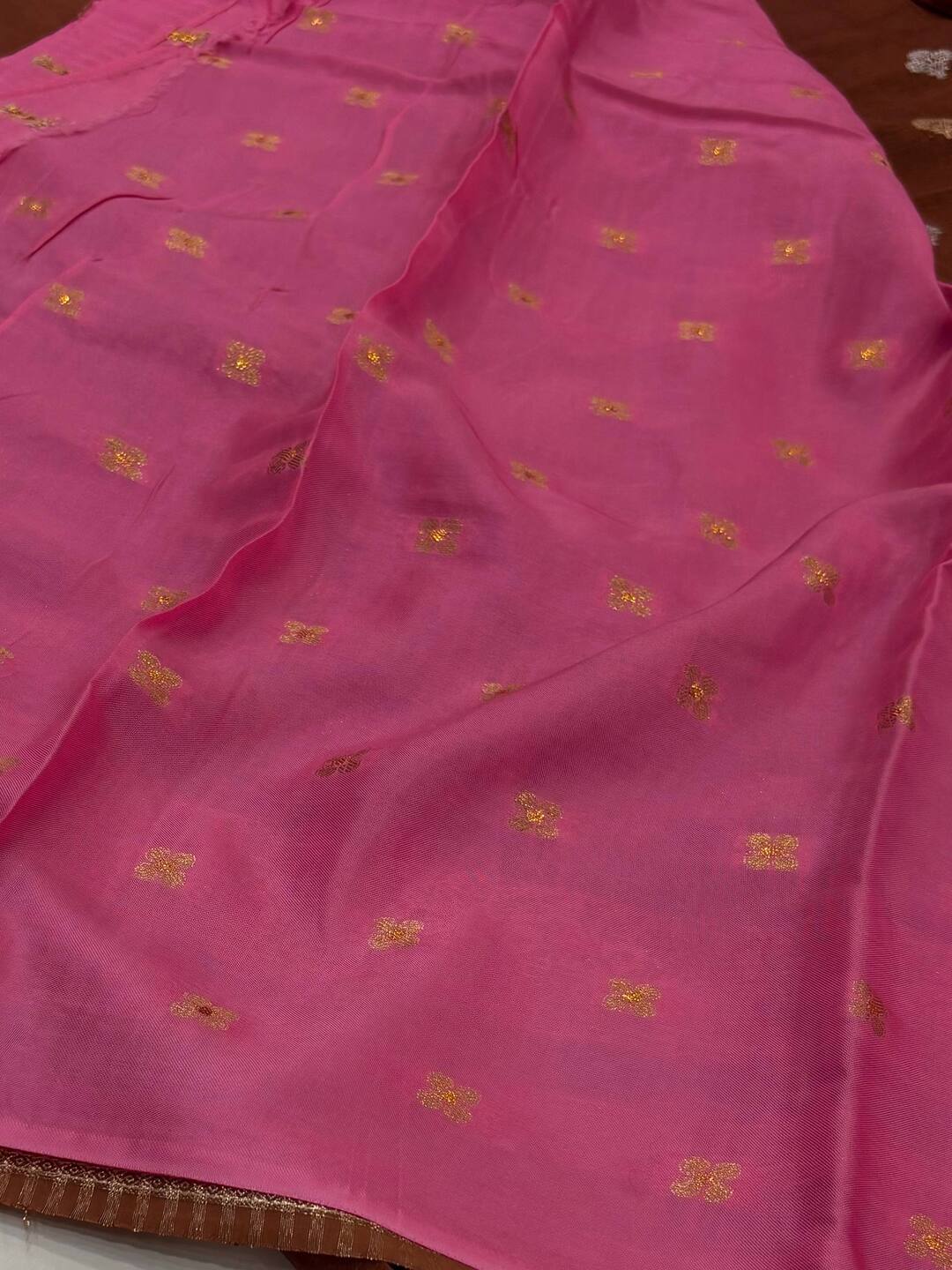 Brown Chiffon Saree