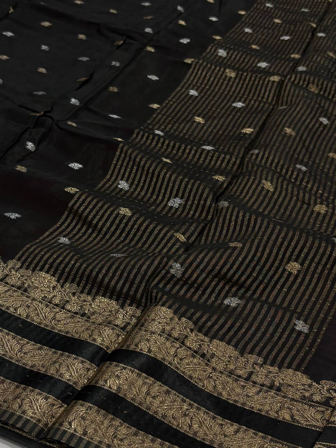 Black Chiffon Saree