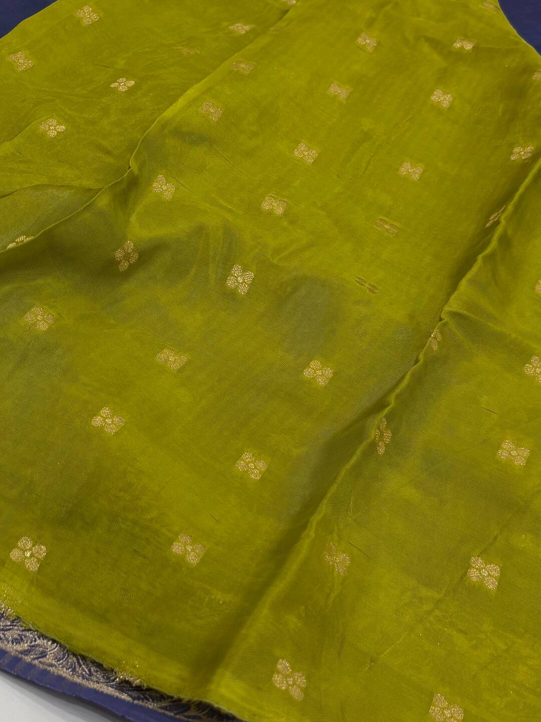 Blue Chiffon Saree