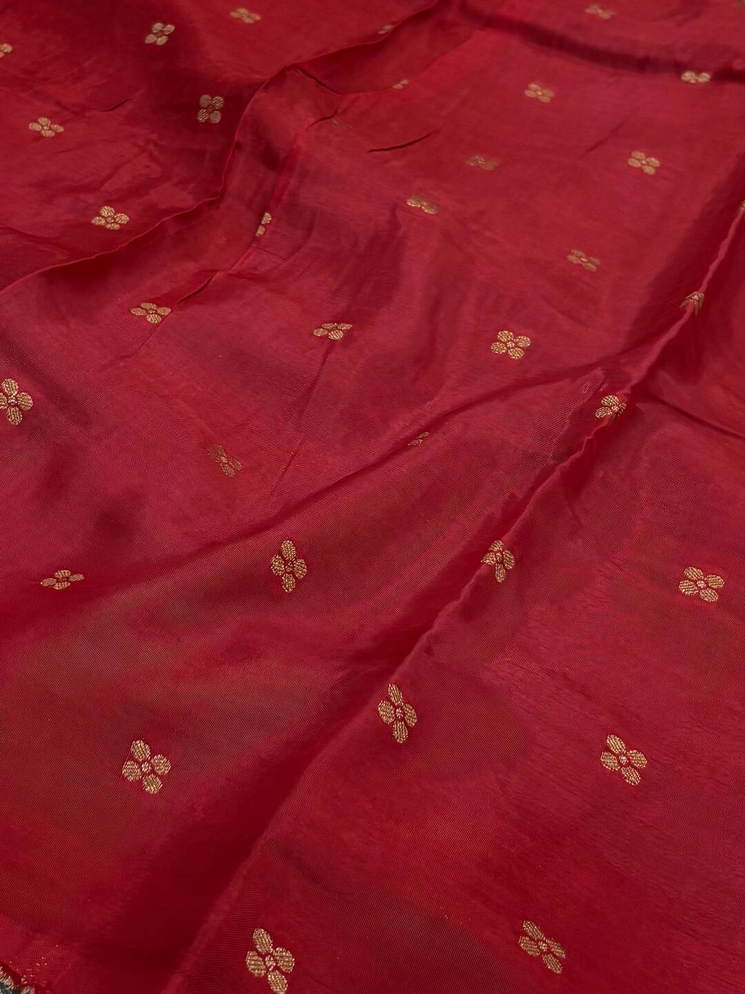 Dusty Blue Chiffon Saree