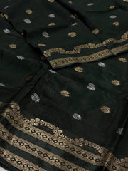 Emerald Green Chiffon Saree