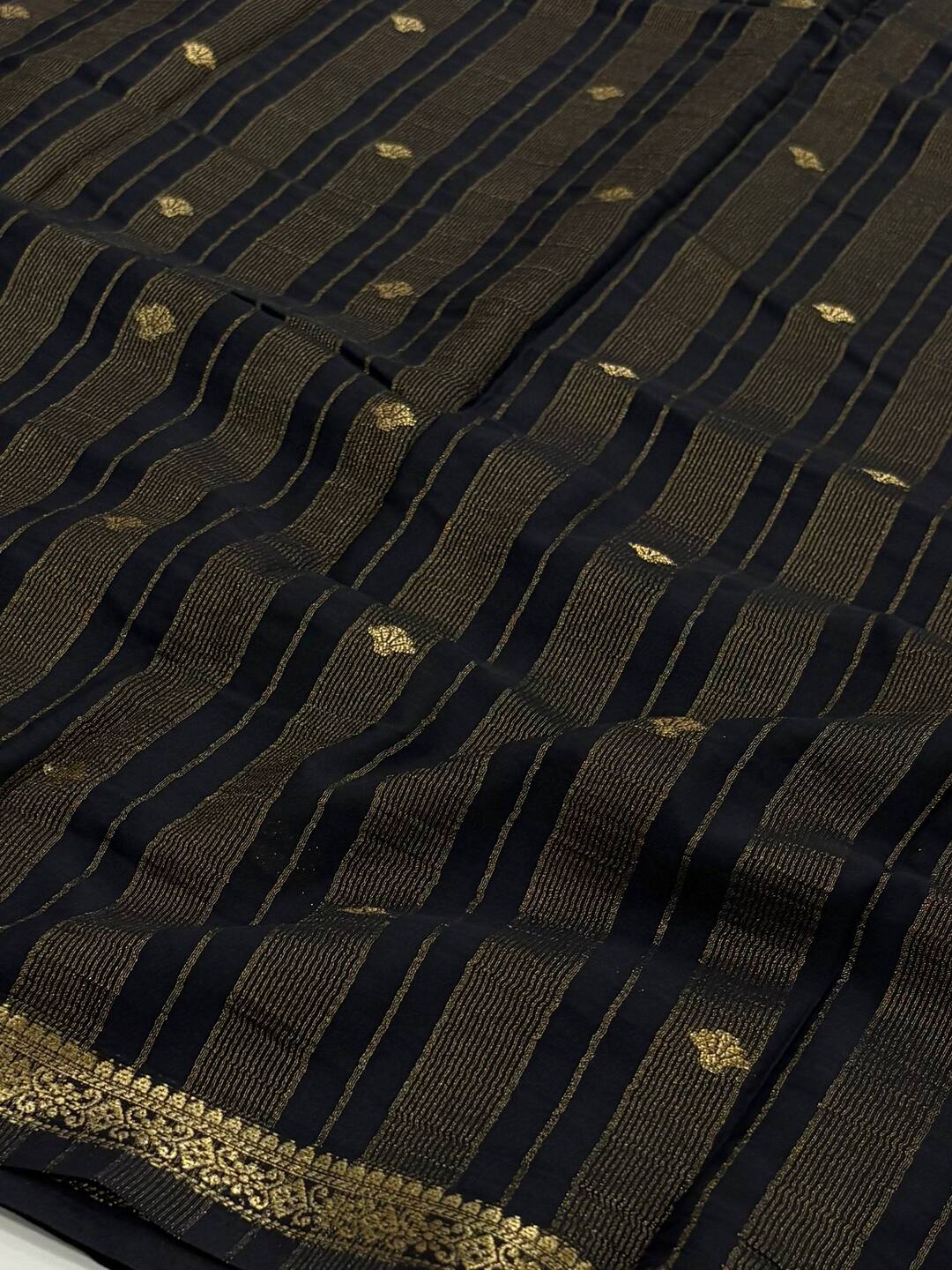 Black Chiffon Saree