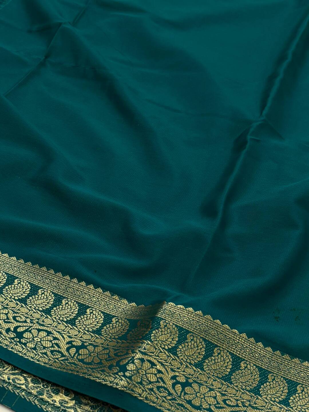 Lime Green Chiffon Silk Saree