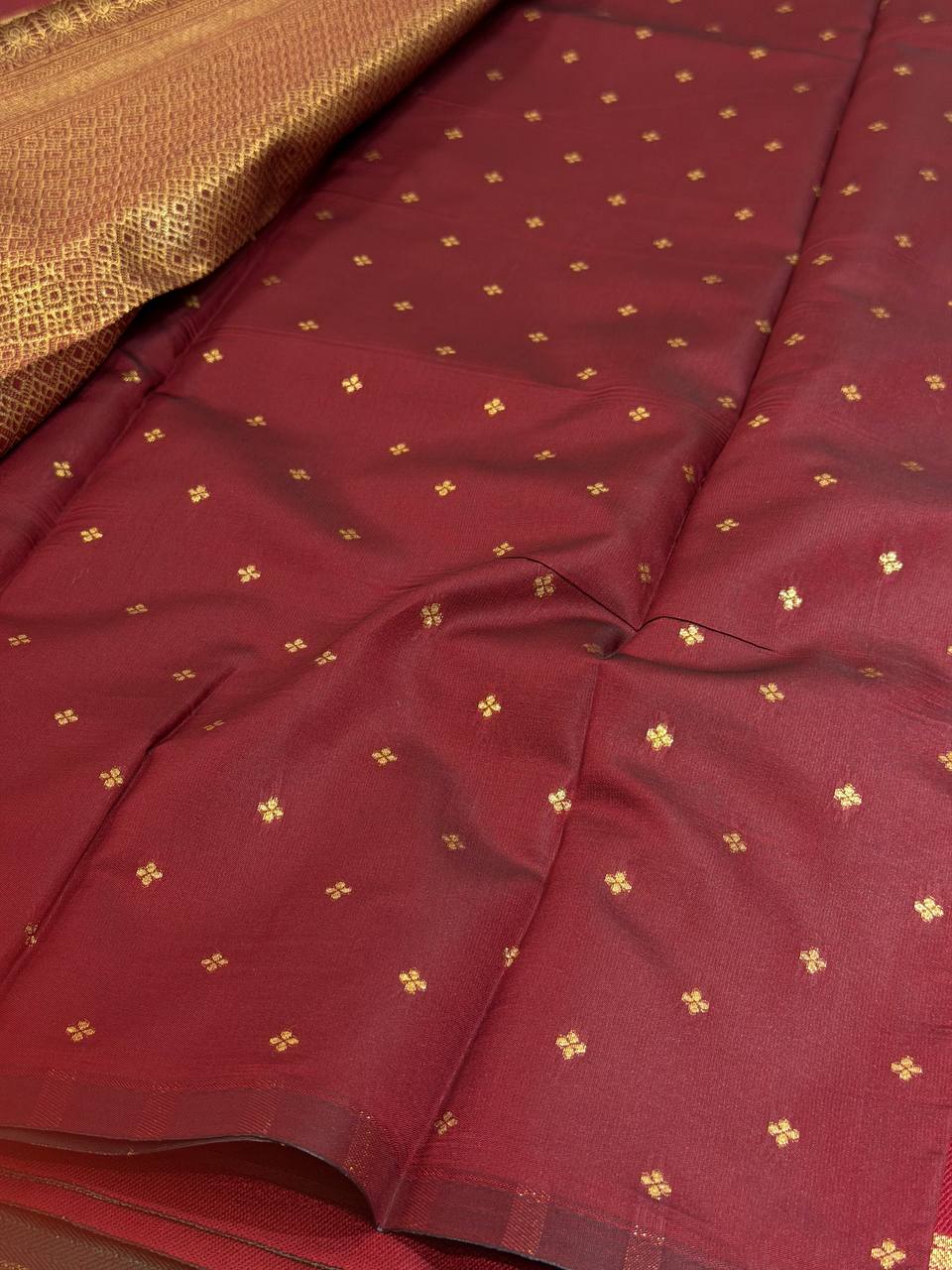 Emerald Green Cotton Silk Saree