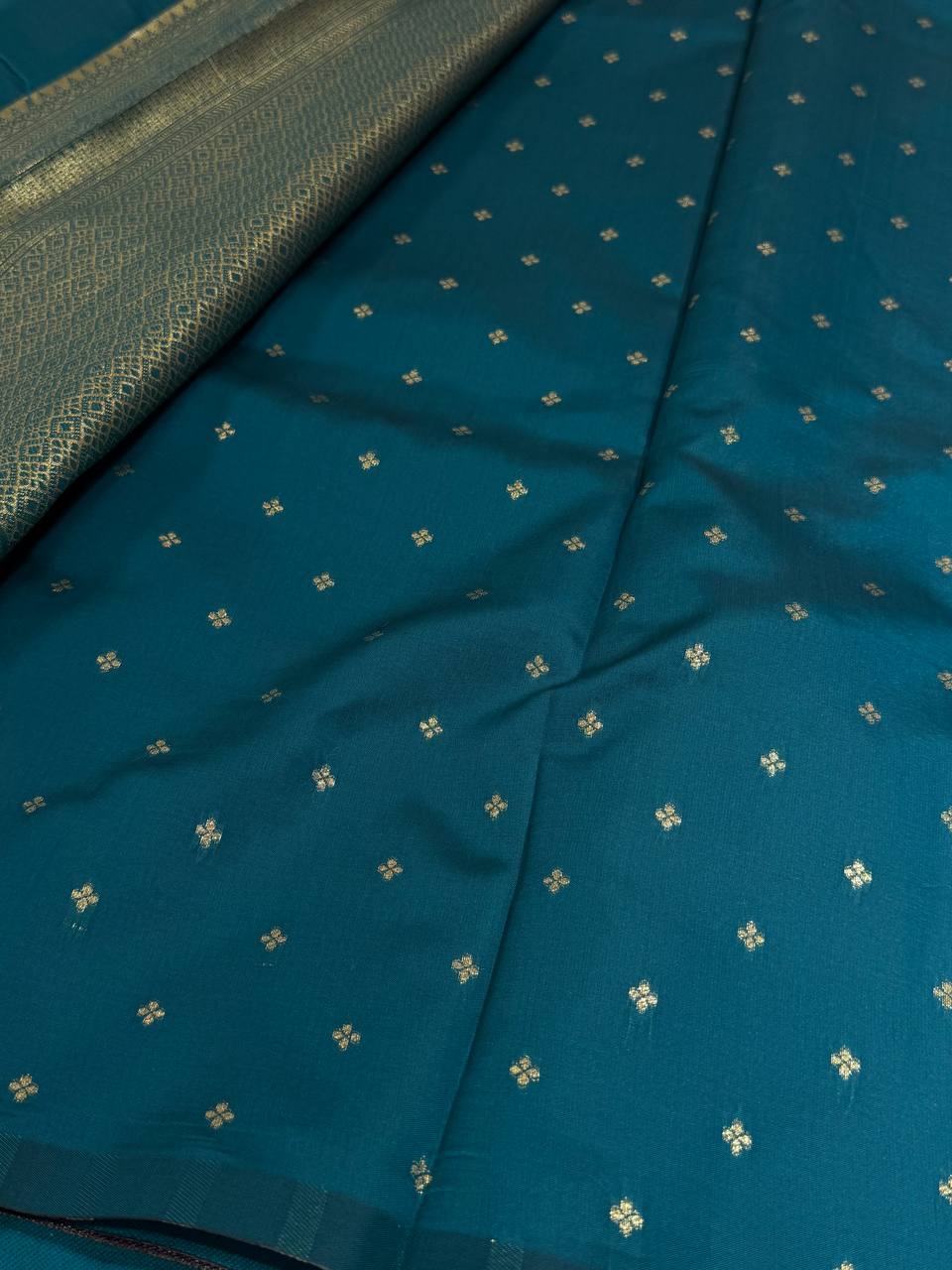 Royal Blue Cotton Silk Saree