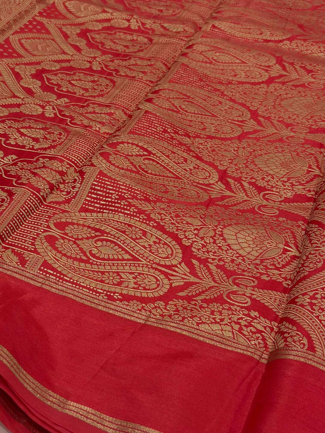 Pure White Chiffon Cotton Silk Saree
