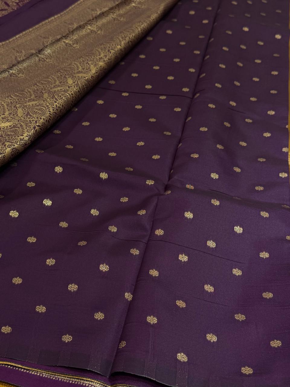 Olive Yellow Cotton Silk Saree
