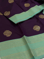 Royal Purple Cotton Silk Saree