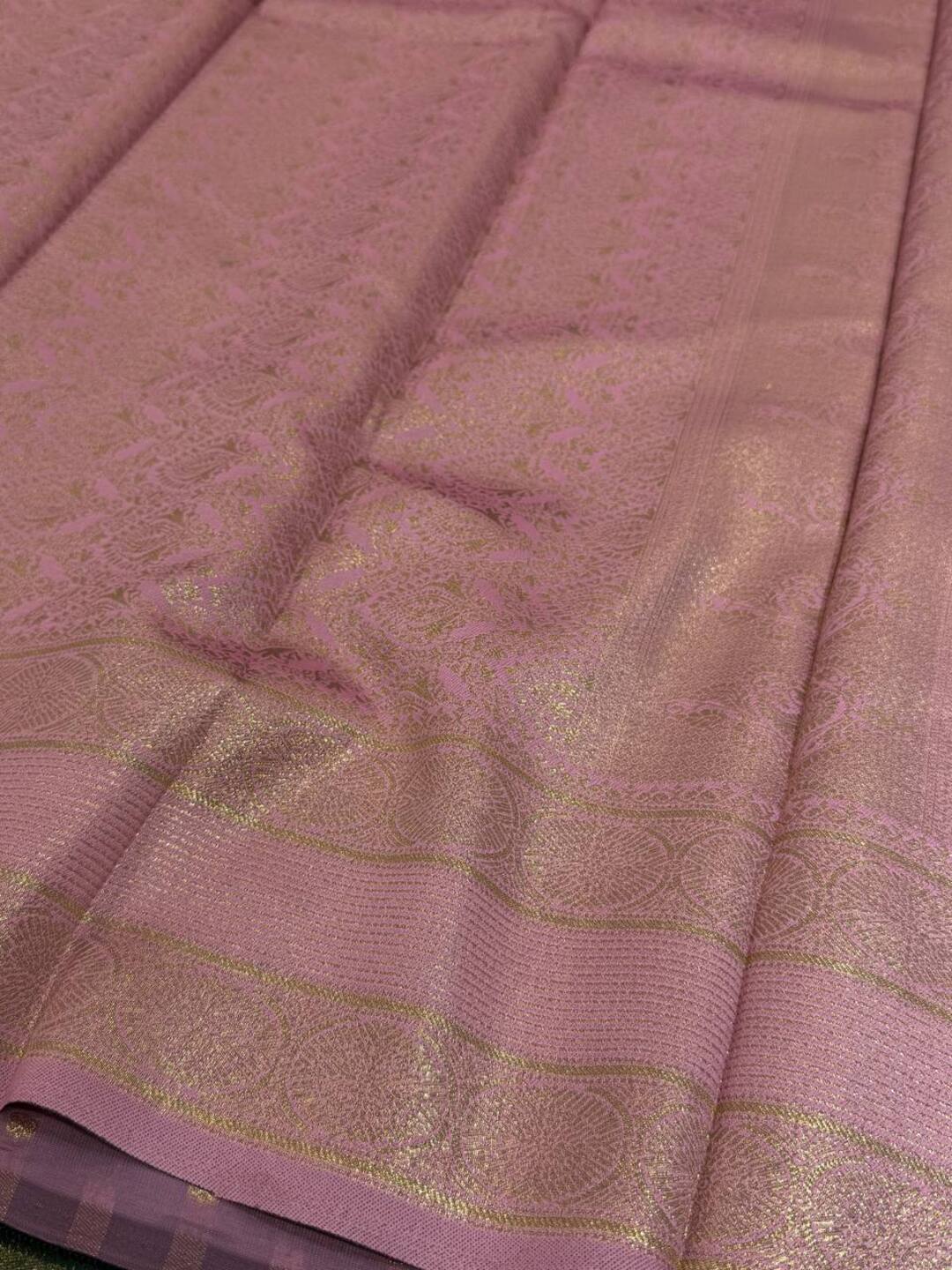 Forest Green Cotton Silk Saree
