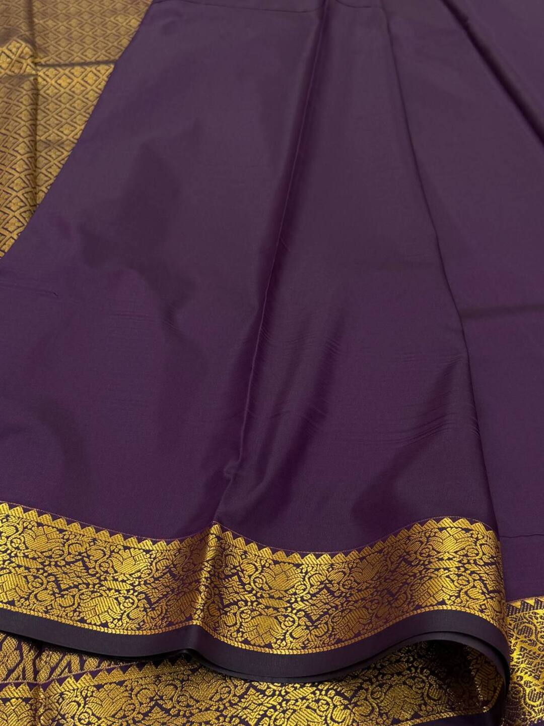 Royal Purple Cotton Silk Saree
