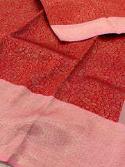 Chili Red Cotton Silk Saree